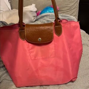 Pink tote bag